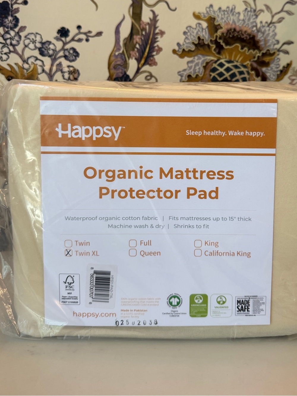 Happsy Organic Mattress Protector Pad - Twin XL